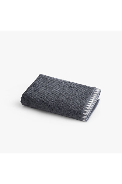 LC Waikiki Nevavm Farkıyla Tria Face Towel 100% Cotton Jacquard Navy Blue 50X...