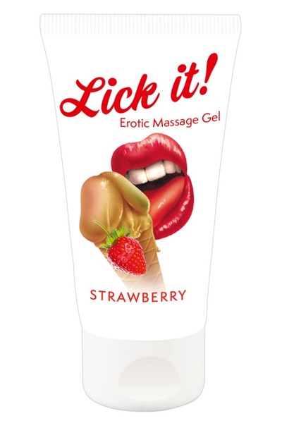 LICK το! Προϊόν μασάζ με βάση το νερό 50 ml – Γεύση φράουλας – Για ένα ερωτικ...