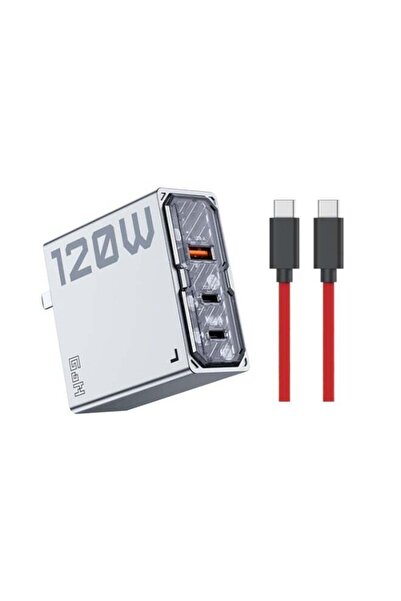 REDMAGIC 120W Triple-Port GaN Fast Charger with Transparent Tech Design, NeoC...