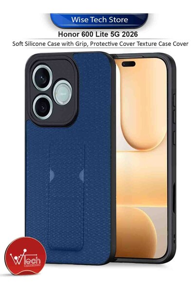 Wtech جراب سيليكون ناعم لهاتف Honor 600 Lite 5G 2026 مع مقبض، غطاء حماية بملم...