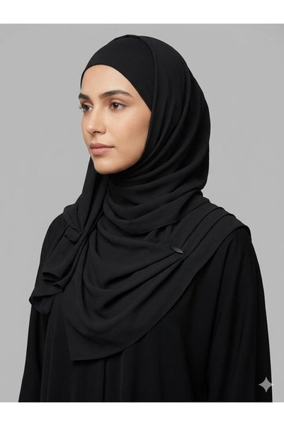 Larissa Scarf Valenstone Queen Crepe Chiffon Shawl Premium Product Solid Colo...