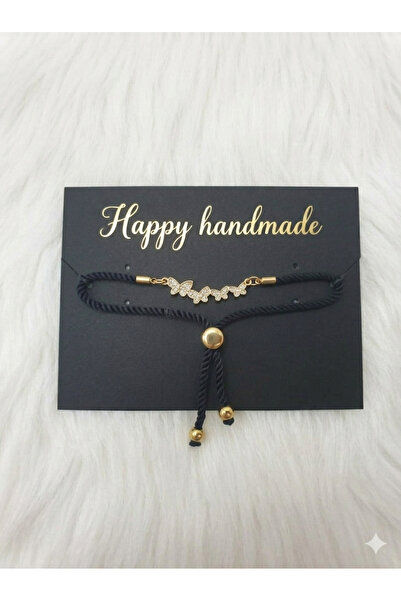 HAPPY HANDMADE سوار قابل للتعديل مرصع بحجر الزركون/هدية عيد ميلاد/يناسب جميع ...