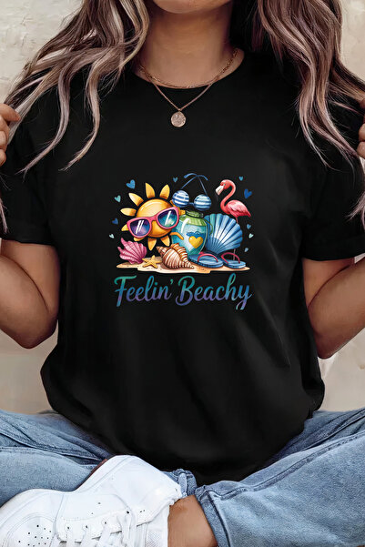Sarah's Boutique Women's T-shirt – 100% cotton – Feelin Beachy