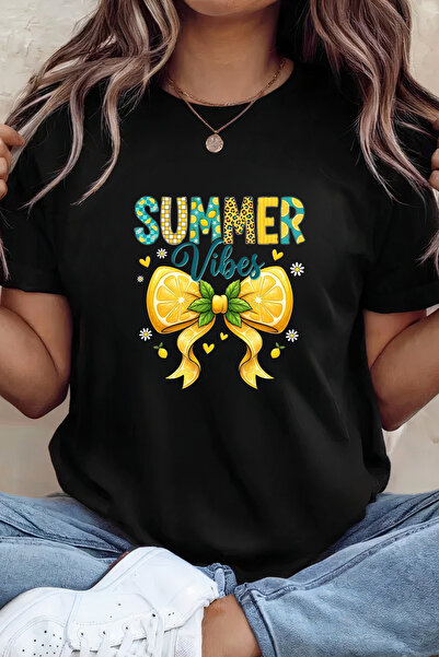 Sarah's Boutique Women's T-shirt – 100% cotton – Lemon Vibes