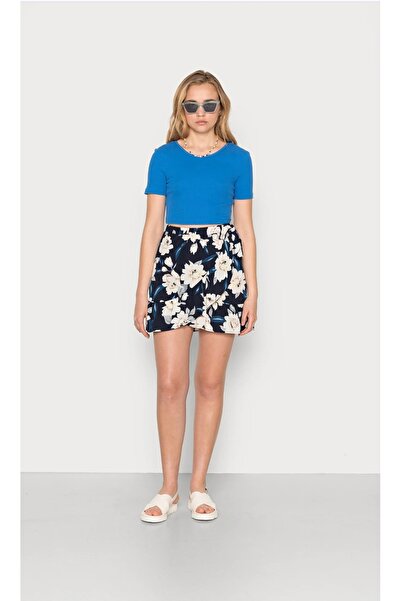 ONLY Fustă Scurtă Tip Petrecută ONLNOVA LUX MERLE, cu Imprimeu Floral, Negru/...