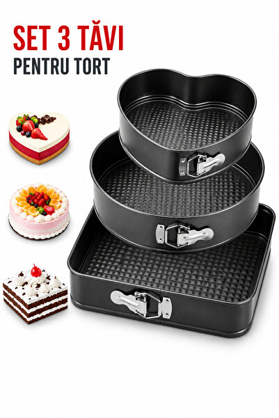 OEM HomeRoy – Set of 3 Cake Trays with Removable Base