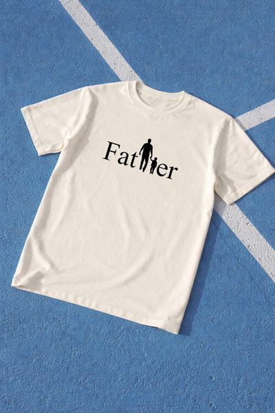LORVEX Dad T-Shirt Father's Day Oversize 100% Cotton Printed Men's T-Shirt Co...
