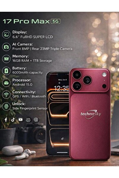 Technosky شبيه الايفون كبير تكنو سكاي ذاكرة داخلية 16جيجابايت