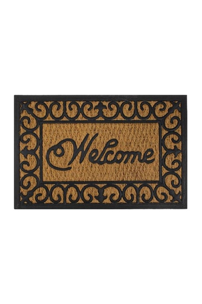 OEM Covoraș intrare pentru ușă, Welcome, Multicolor, 60 x 40, antiderapant, d...