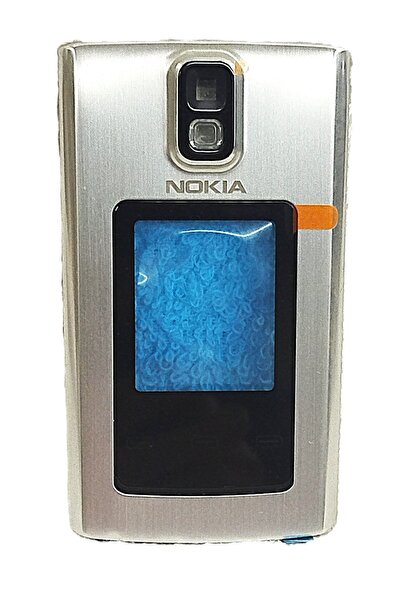 Nokia 6650 FOLD ORİJİNAL Ön Kapak Cam Kasa Cover SİLVER