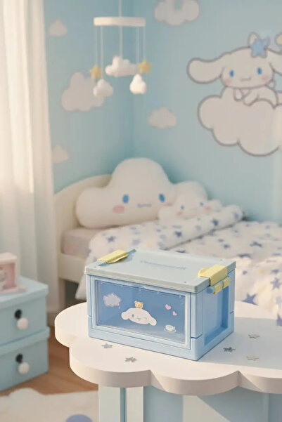 Miniso صندوق تخزين صغير مرخص من سانريو سينامورول - منظم ديكوري 12 سم