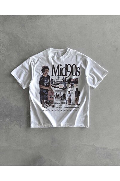 Grafftee Clothing Mid 90S Printed Unisex Oversize T-Shirt