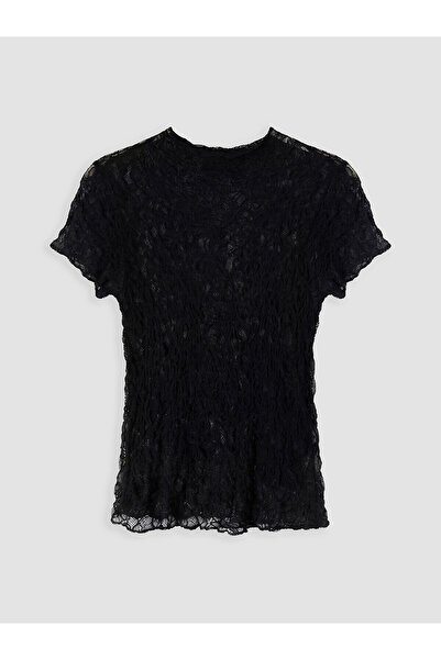 LC Waikiki Nevavm Ruffled Blouse with Lace Detail