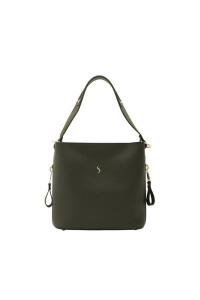 Santini Collection Bag Women's Handbag Shoulder Bag Crossbody Bag Tote with Strap and Puppy Bag Khaki – Nova Structured