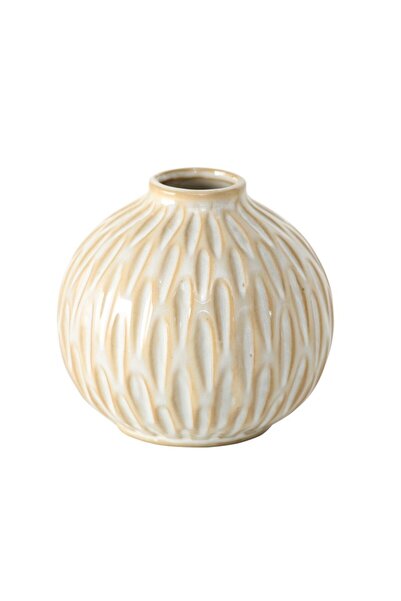 DecoDepot Zalina ceramic vase, beige, 9 cm
