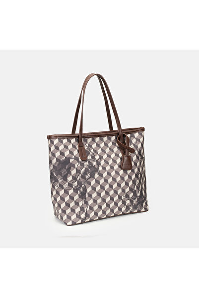 Ln LOUP New Classic Checkerboard Print Large Tote Bag - Vintage Women's Shoul...
