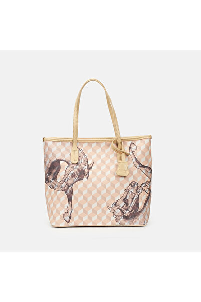 Ln LOUP New Classic Checkerboard Print Large Tote Bag - Vintage Women's Shoul...