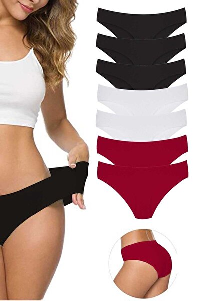 Mestore 7 Pieces Women's Seamless Laser Cut Flexible Non-Marking Panties S8