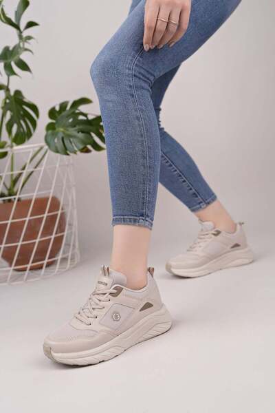Nesil Shoes حذاء كوين 2105 ساند سنيكرز للسيدات