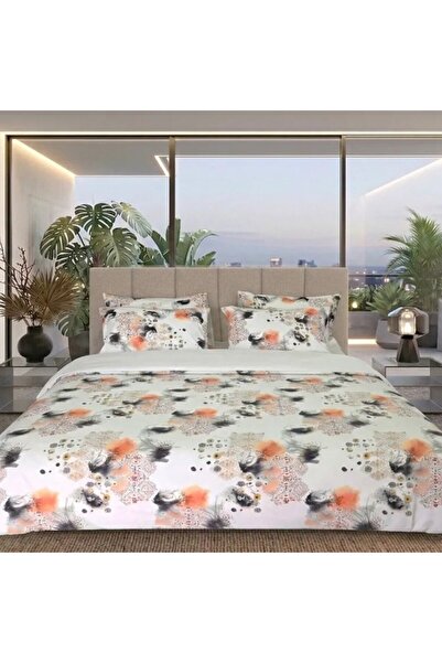 Pucioasa Double Duvet Cover Set made of %100 cotton satin cotton with Stretch...