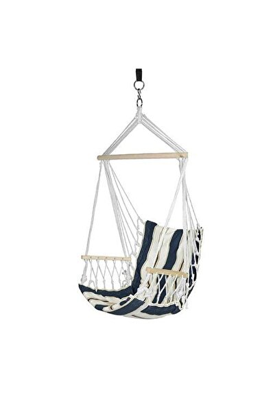 SGTT Hamac suspendat, SGTT, 100x50cm, max 150 kg, bumbac, albastru/alb
