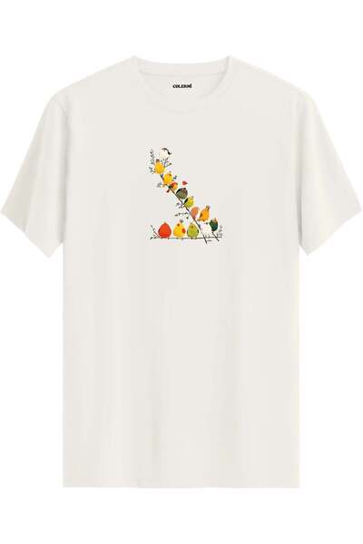 Colermi Colorful Bird Printed T-Shirt