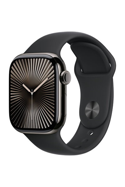 Apple Watch Series 10, GPS and Cellular, 42 mm, Slate Titanium, Smartwatch wi...