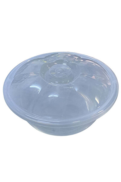 OEM Bol rotund transparent cu capac, din plastic, 7/10,5 Litri