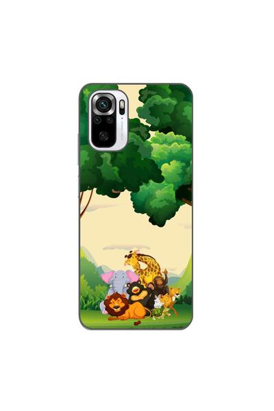 OEM Husa compatibila cu Xiaomi Poco M5s Silicon Gel Tpu Model Jungla cu Animale
