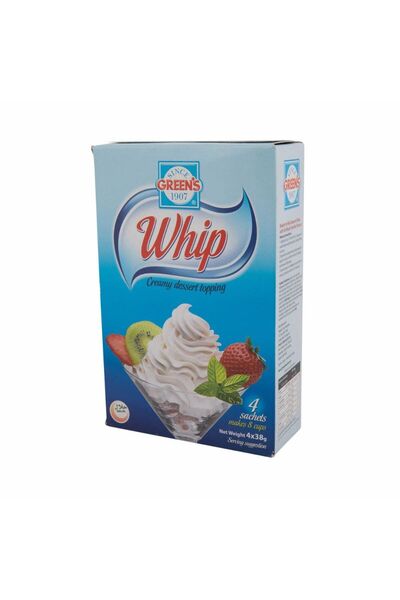 Green كريمة التزيين C/Desert Topping Whip 38G×12×12