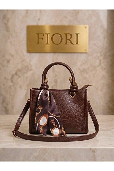 Fiori Women's Faux Leather Handbag with Scarf Shoulder Bag
