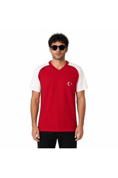 TFF V YAKA AY-YILDIZ BASKILI T-SHİRT