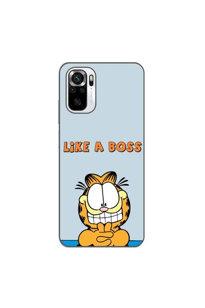 OEM Θήκη συμβατή με Xiaomi Poco M5s Σιλικόνης TPU με σχέδιο Garfield Like A Boss