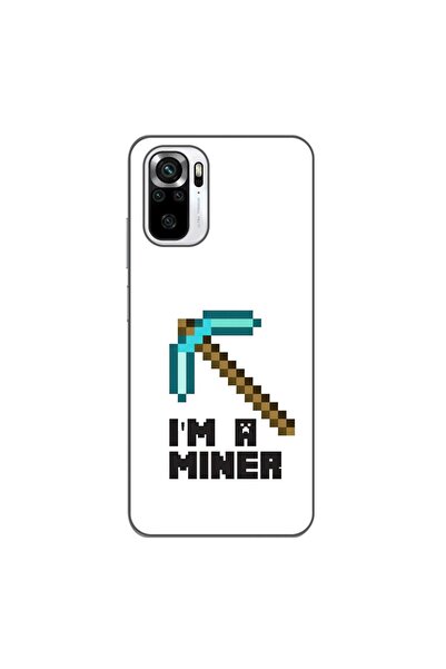 OEM Case compatible with Xiaomi Poco M5s Silicon Gel Tpu Minecraft Miner Pattern