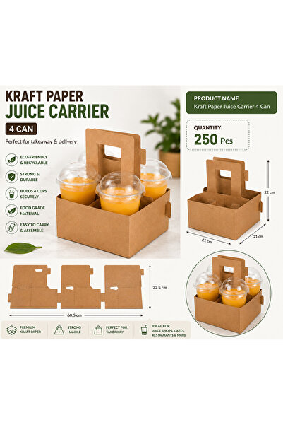 Kraft JUICE CARRIER 4 CAN PAPER - 1 X250 PCS