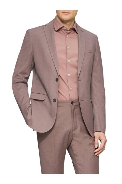 s.Oliver BLACK LABEL Sacou elegant pentru bărbați, croială slim fit, lila închis
