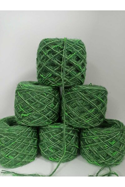 İPEK YÜN İPLİK DÜNYASI Angora Knitting Yarn 2 Ply (Green, Green Shades Insect...