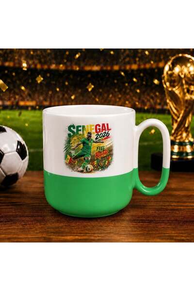 Bk Gift Senegal Fan Themed 2026 World Cup Design Green Joyful Trophy Cup