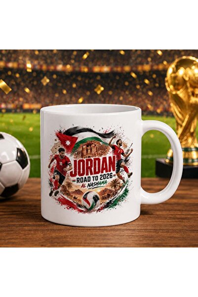 Bk Gift Jordan Fan Themed 2026 World Cup Design White Mug
