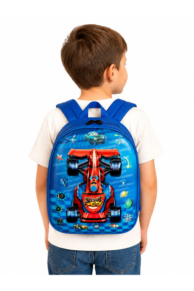 muraystore Tek Gözlü 3D Formula Araba Baskılı Erkek Çocuk Anaokulu ve Günlük ...