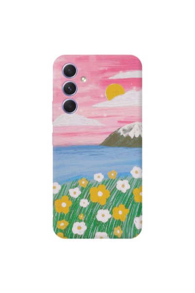 Other Samsung S25 PLUS Sun and Flowers Transparent Silicone TPU Θήκη