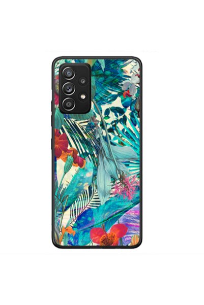 Other Samsung A53 Blue laves tropical Black Glossy Θήκη