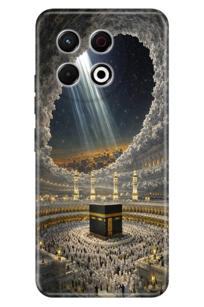 TECNO Spark 30 Pro Kılıf Kutsal Topraklar Temalı Desenli Darbe Emici Silikon