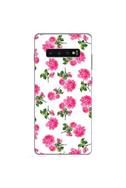 Other Samsung S10 Plus Roses White Transparent Silicone TPU Θήκη