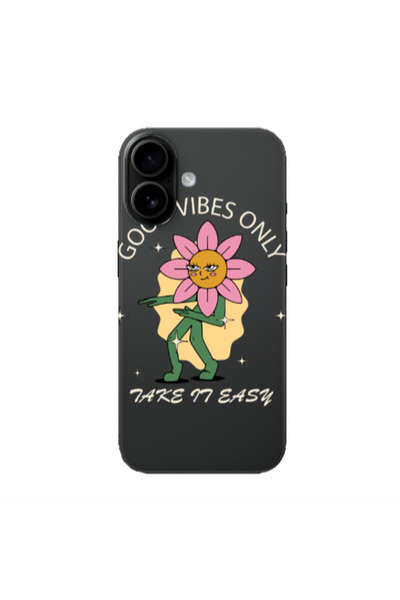 Other Apple Iphone 16 Good Vibes Only Transparent Silicone TPU Θήκη