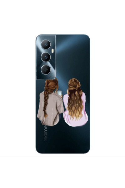 Other Realme C65 Friends Transparent Silicone TPU Θήκη