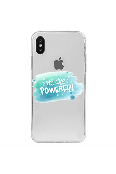 Other Apple iPhone X We are Powerful Transparent Silicone TPU Θήκη