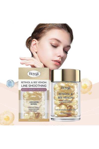 Hoygi Retinol & Bee-Venom Capsules Cream,Anti-Aging Wrinkle Hydrating Repairi...