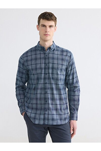 LC Waikiki Regular Fit Plaid Poplin Men's Shirt