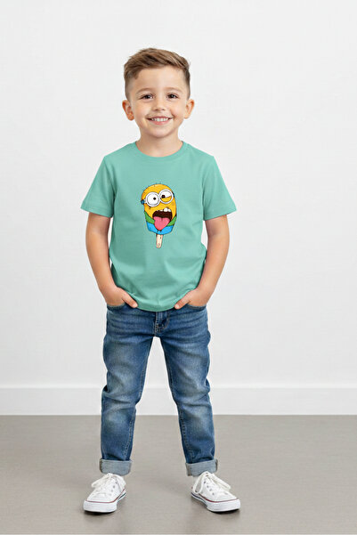 Windy Island Tricou colorat pentru copii, unisex, pentru fete/băieți, cu impr...